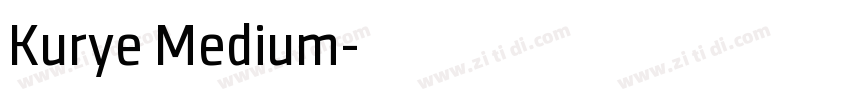 Kurye Medium字体转换